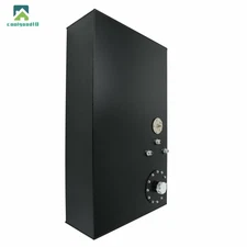 17 Gallon/64L Black Aluminum Fuel Cell Gas Tank w/ Cap & Level Sender Street Rod