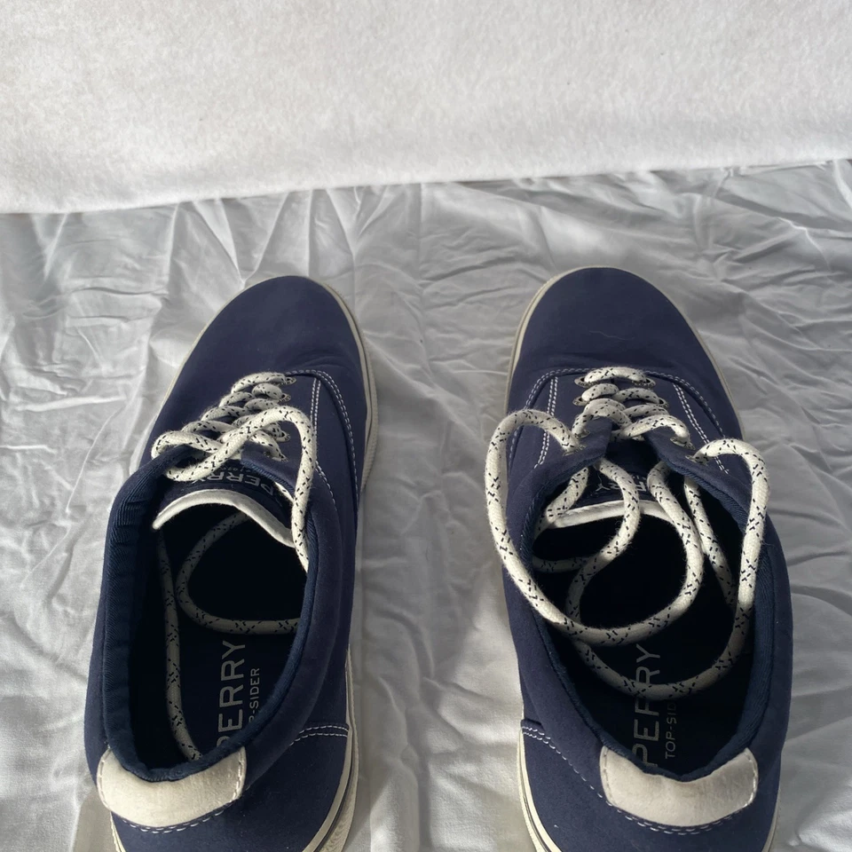 Sperry Men’s Striper II CVO Canvas Sneakers Navy Casual Shoes Size 10.5 - Image 3 of 4
