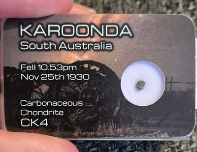 Karoonda CK4 Meteorit RARE Witnessed Fall Carbonaceous Chondrite