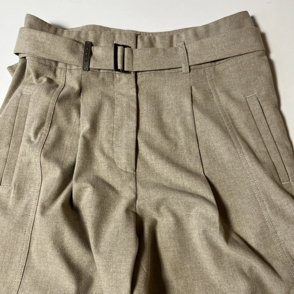 Peserico Italian Handmade Pants Sz 44 (8 US) Beige Quiet Luxury Gurkha Trousers - Image 3 of 4