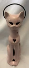 Vintage Brush McCoy 12" Siamese Cat Lantern 1960's ***Rare Color***