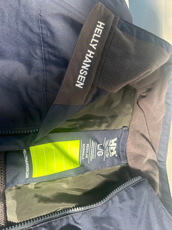 HELLY HANSEN Crew 帆船背心男式中号蓝色 Helly Tech 防水夹克 — 第 4/4 张图片