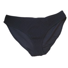 NWT Andie Swim Bikini Bottom Textured Black Size XL Retail 64