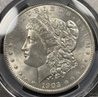 1903 O Morgan Silver Dollar $1 PCGS Genuine Cleaned UNC Detail