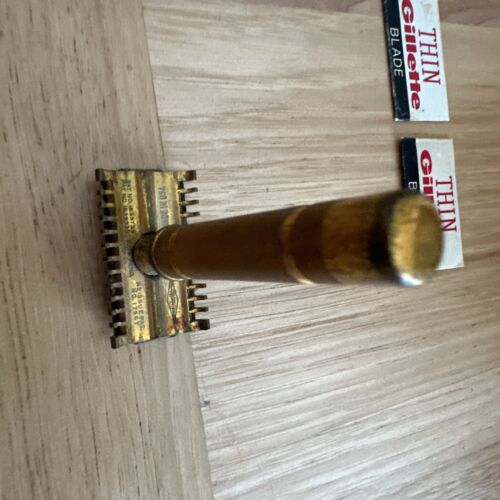 3 Vintage Gillette & Schlick Razors Silver And Gold Color Used - Picture 13 of 18