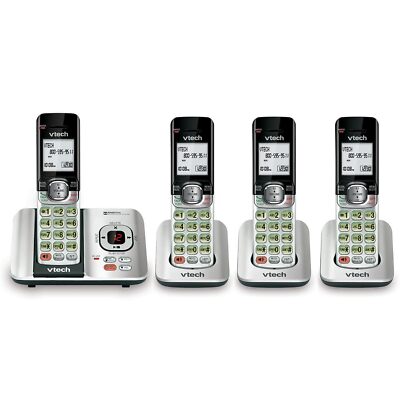 VTech DECT 6.0 Cordless Phone Answering System Caller ID Call Waiting 4 Handsets