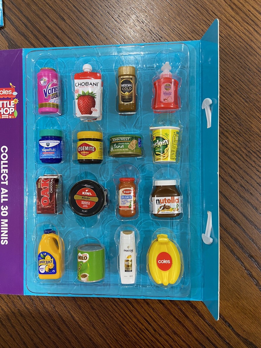 Coles Little Shop 1 Mini Collectables 1 Full Set of 30 Minis With