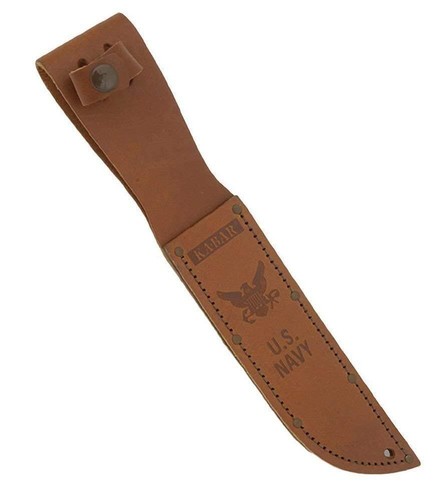 KA-BAR Full-Size Braun Leder USN Scheide NUR 1225S - Bild 2 von 9