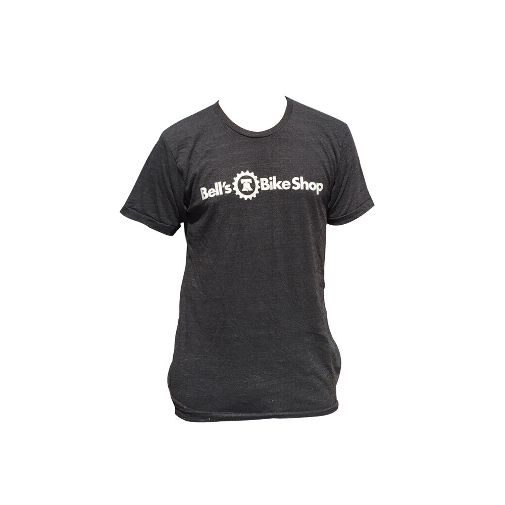 Bell's Bike Shop Tee Shirt 2016 Charcoal Light Gray Large American