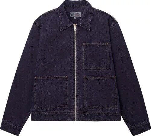 Stussy Zip Work Jacket Denim 'Nightshade' Size M Ç | eBay Stussy Zip Work Jacket Denim 'Nightshade' Size M Ç | eBay