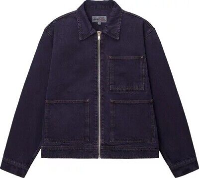 Stussy Zip Work Jacket Denim 'Nightshade' Size M Ç | eBay Stussy Zip Work Jacket Denim 'Nightshade' Size M Ç | eBay
