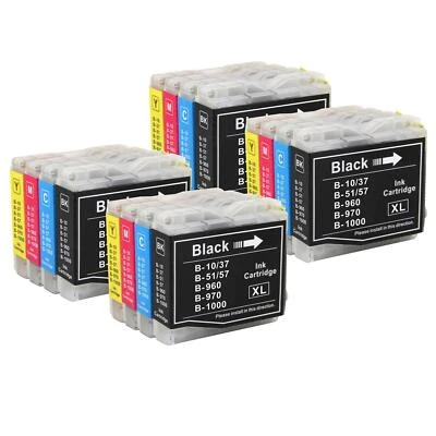 GO INKS 16 Cartouches d'encre (Set) pour Brother DCP-135C DCP-150C DCP-153C MFC-5860CN