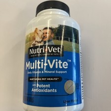 Nutri-Vet Senior-Vite Chewable for Dogs-Daily Vitamin  Mineral Support -120CT