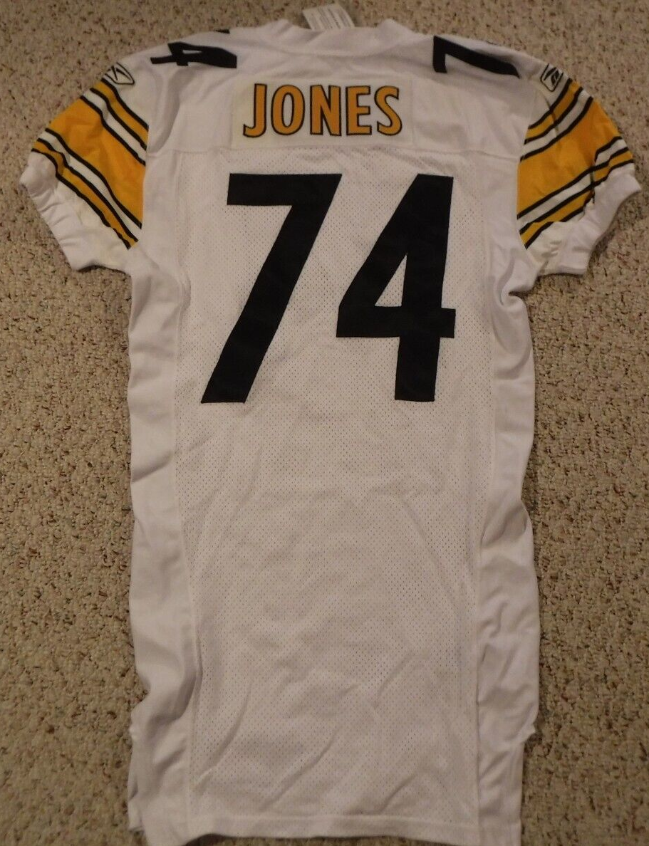 PITTSBURGH STEELERS GAME USED JERSEY JIM JONES NOTRE DAME STEELERS