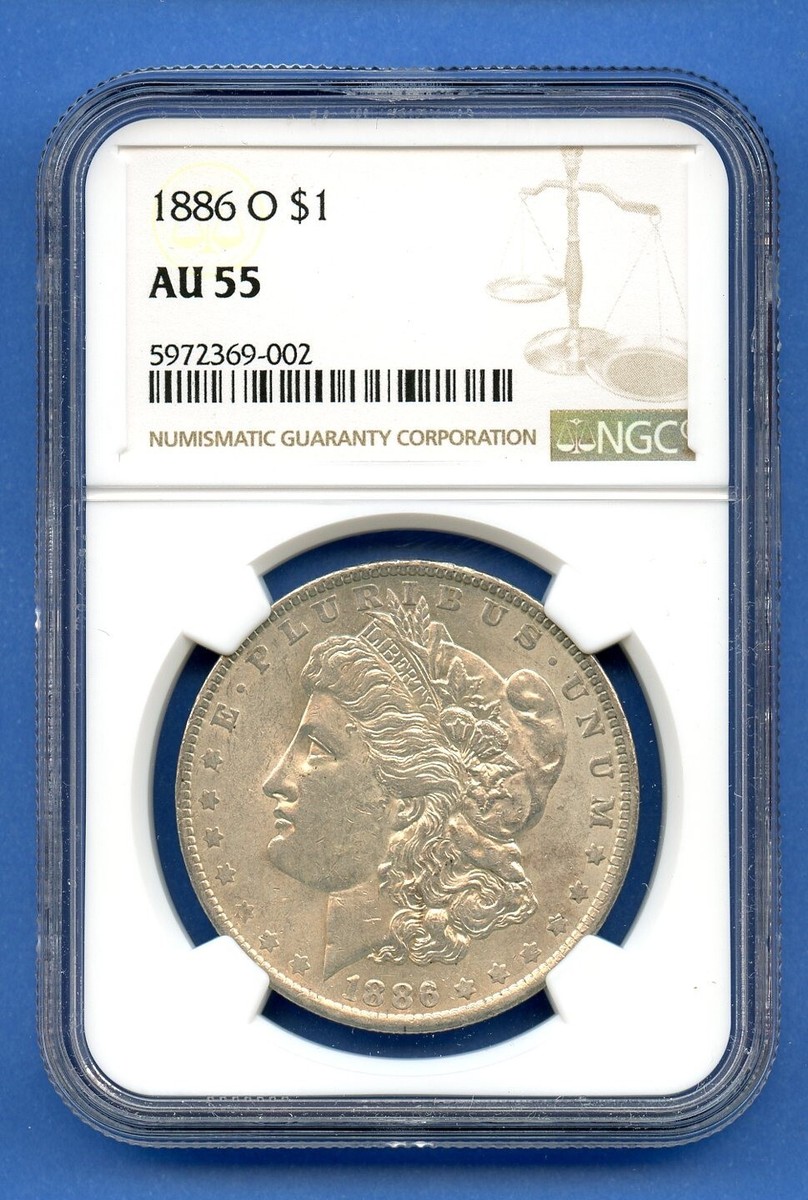 USA アメリカ合衆国 Dollar 1886 NGC-AU55 USA アメリカ合衆国 Dollar 1886 NGC-AU55 1886-S Morgan Silver