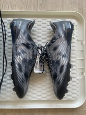 ADIDAS F50 ADIZERO CORE CZARNE SREBRNE BUTY PIŁKARSKIE UK 10 Fabrycznie nowe z metką FG BARDZO RZADKIE
