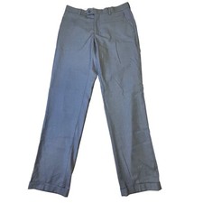 Gray Dress Pants Office Career Casual Comfort Business Trousers Size 32x31