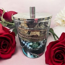 Jewelry Jar Mixed Lot All Wearable 85% Chance Of Nonmagnetic Silver In Jars!!