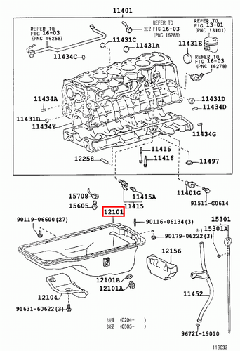 Genuine Toyota LandCruiser HDJ100 1HD FTE 4.2 Diesel Engine Oil Sump Pan - Picture 6 of 6