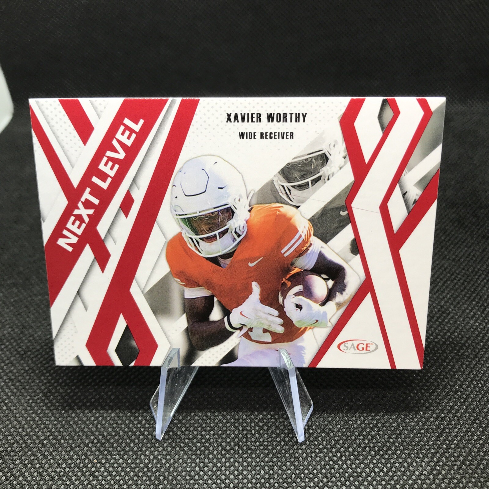 2024 Sage High Series Red RC Next Level #85 Xavier Worthy Texas Longhorns Football Card