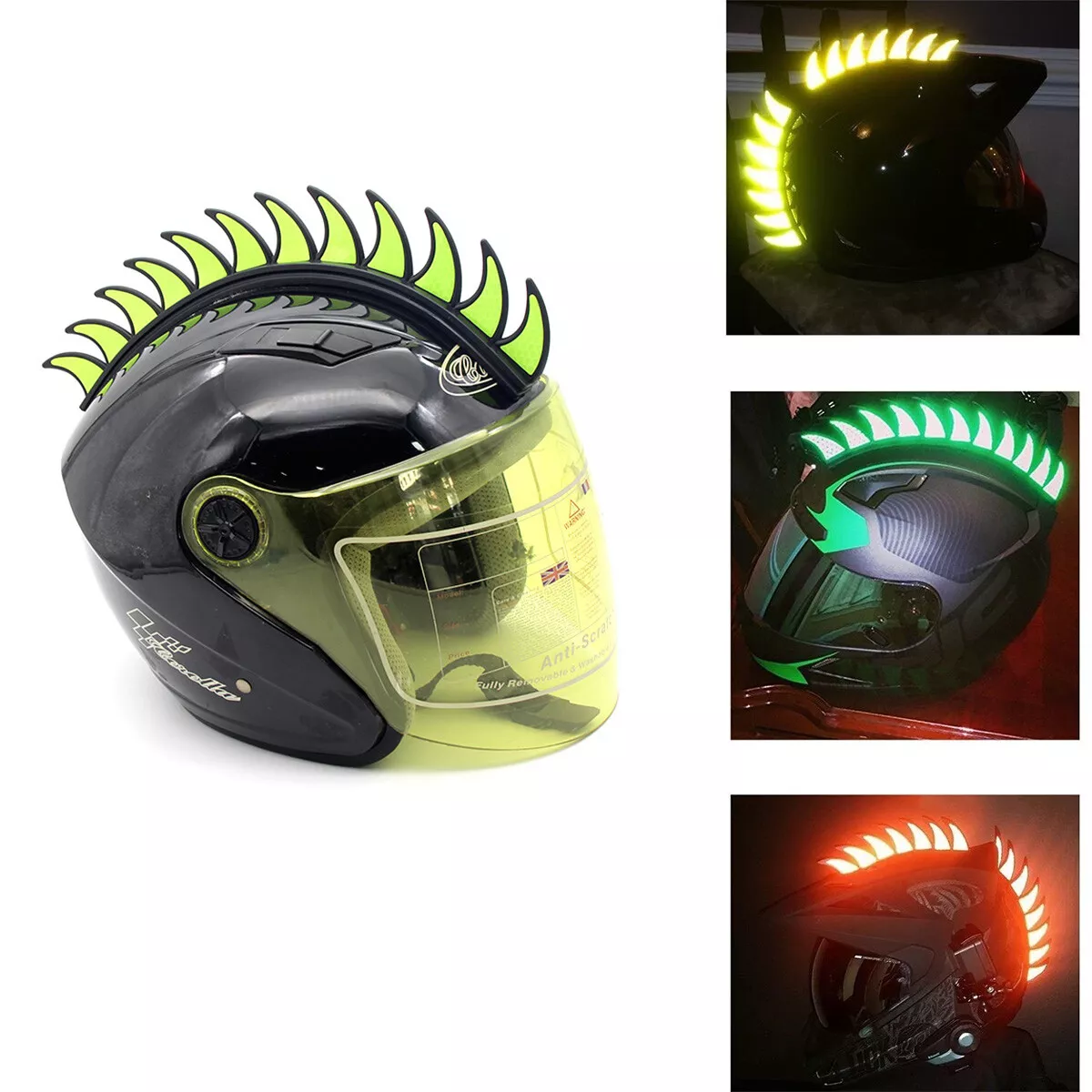 Helmet mohawk store spikes