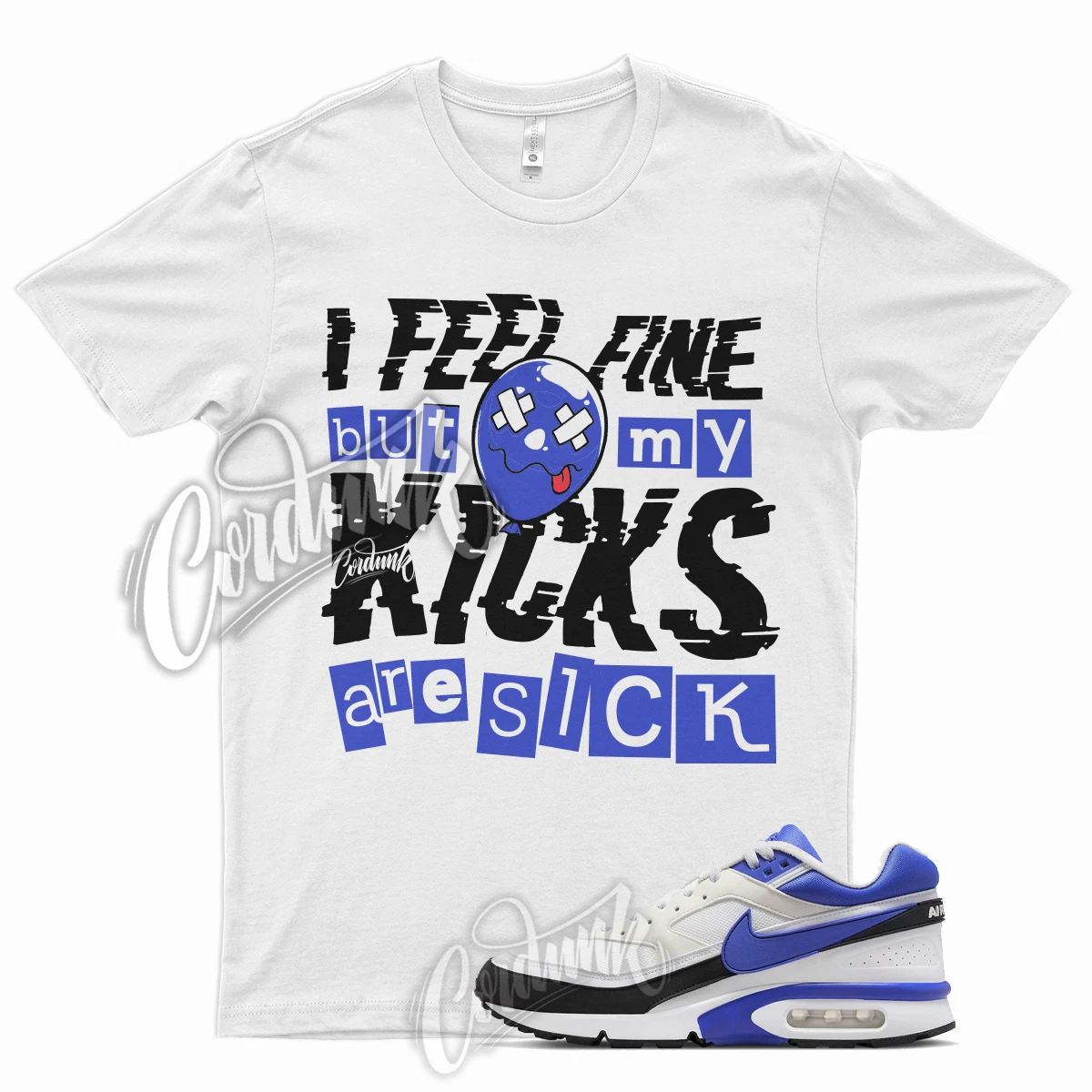 SICK V2 Shirt for Air Max BW White Persian Violet Concord 11 Sketch Plus 1