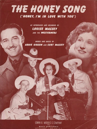 THE HONEY SONG - Arbie Gibson and Curt Massey, 1942 Sheet Music