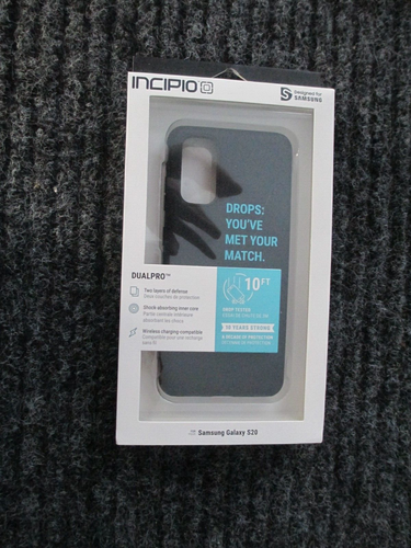 Incipio DualPro Series Case for Samsung Galaxy S20 5G 6.2" (Black) SA-1031-BLK - Picture 2 of 5