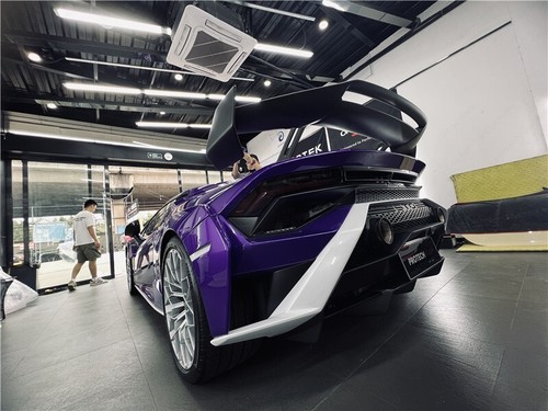 Dry Carbon OE Style Rear Diffuser Lip For 2021-2023 Lamborghini Huracan STO - Picture 4 of 15