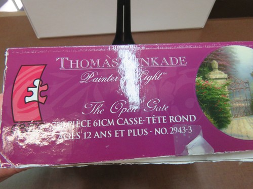 Thomas Kinkade Puzzle : La Porte Ouverte Puzzle Rond 750 Pièces - Photo 4/5