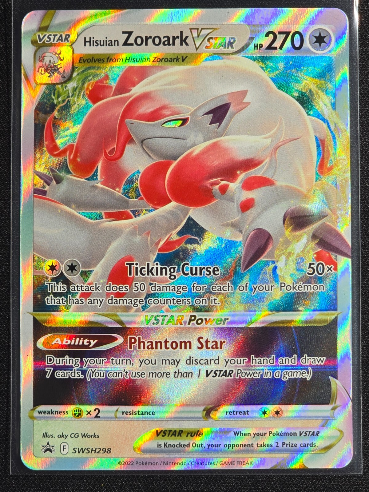 Hisuian Zoroark VSTAR SWSH298 (Black Star Promo) Near Mint Pokemon TCG