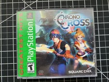 Chrono Cross - Sony PlayStation 1 cib green label greatest hits, case damaged