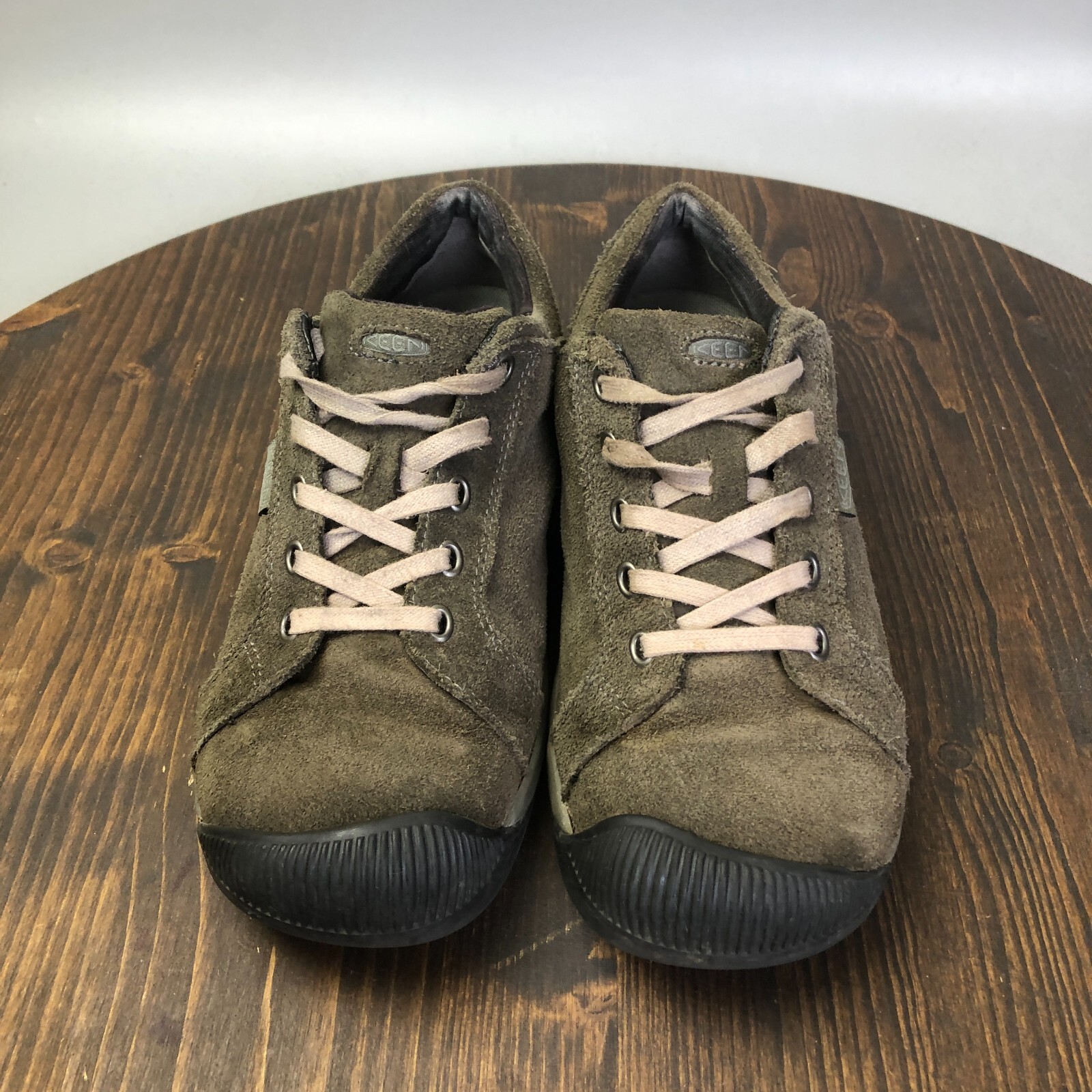 Scarpe da trekking KEEN Reisen da donna taglia 9 5 grigie scamosciate stringate sneakers