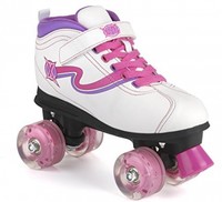 Xootz Disco Led Light Up Wheels Retro Quad Roller Skates - 5 Xootz Disco Led Light Up Wheels Retro Quad Roller Skates - 5