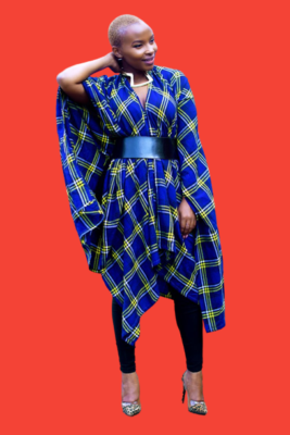 Maasai blanket, "Shuka" Blue checked from Kenya | eBay