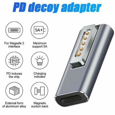 For Apple Magsafe 2 1 MacBook Pro USB C Converter Type C Magnetic USB PD Adapter