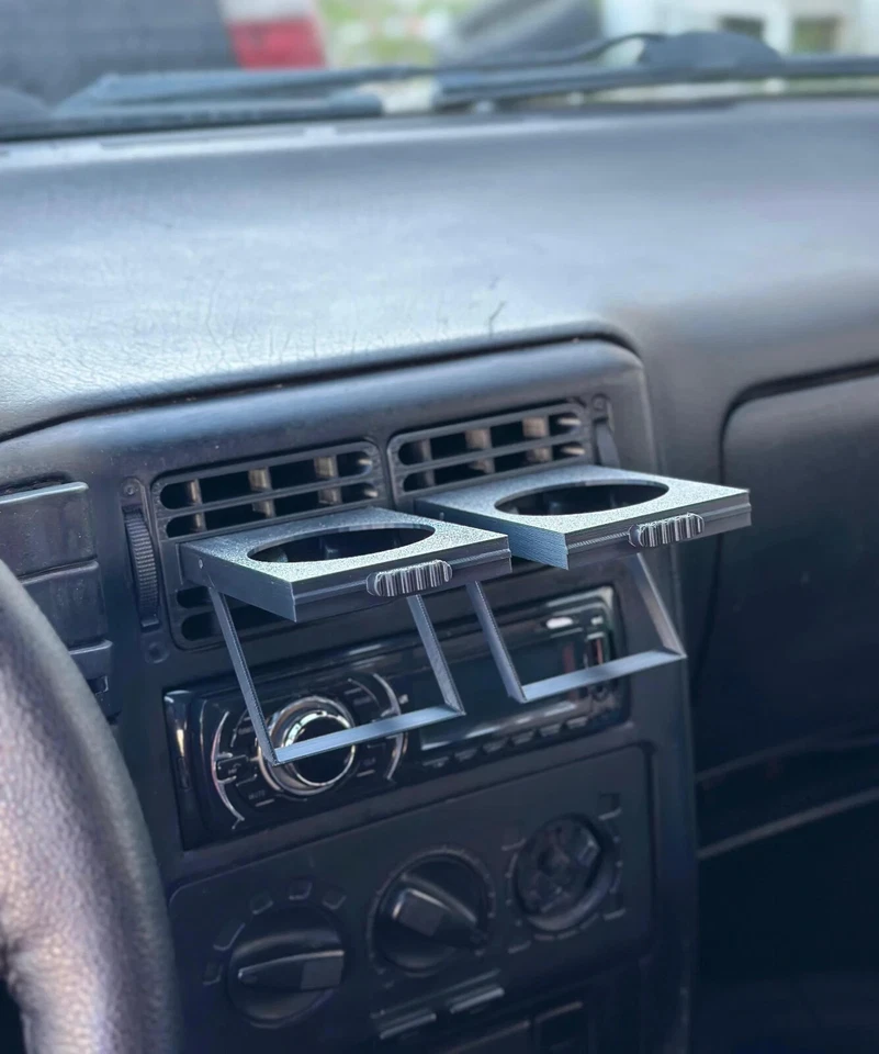 FOR VOLKSWAGEN POLO 6N CUP HOLDERS 2 PIECES Grill Ventilation Inner Part Black Foto 2 de 4