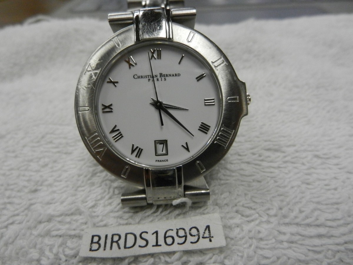 RARE CHRISTIAN BERNARD PARIS Angara watch NEW BATT ROMAND 