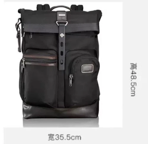 TUMI Luke Roll Top Rucksack Wasserdicht Schwarz Neu 222388D Exportprodukt - Bild 4 von 6