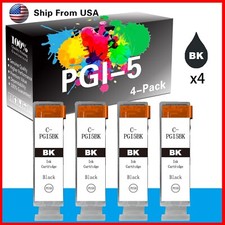 4PK PGI5 PGI-5 Black Ink Cartridge for PIXMA iP4200 iP4300 PIXMA MX850