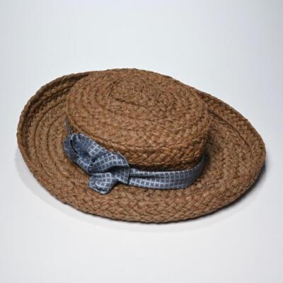 Helen Kaminski Woven Tan Straw Hat with Black Band Newport Raffia Straw Sun Hat – Village Hat Shop main image 3