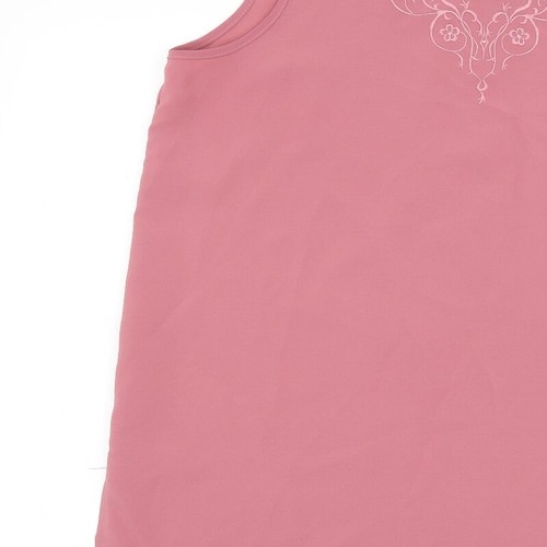 Design Essentials Womens Pink Polyester Blend Camisole Tank Size 16 - Picture 9 of 12