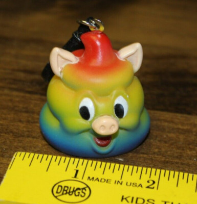 Rainbow Poop Emoji Piggy Backpack Clip Bling Unique Item