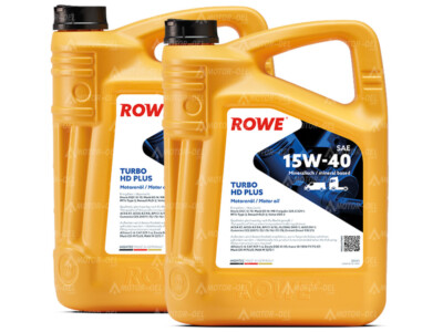 10 Liter (2x5L) ROWE HIGHTEC TURBO HD SAE 15W-40 PLUS Motoröl Made in Germany