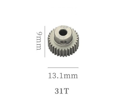 HARD COATED ALU 64P PITCH 21T - 54T PINION GEAR FOR 1/8 1/10 CAR BUGGY MONSTER - Picture 13 of 58