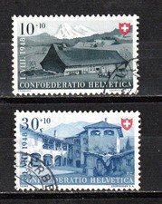 LOT Schweiz Mi# 509 + 511 , gestempelt / "Bundesfeier 1948"