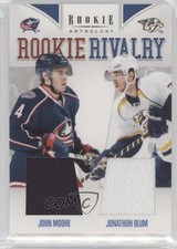 2011 Panini Rookie Anthology Rivalry Materials Jonathon Blum John Moore #32 0gg