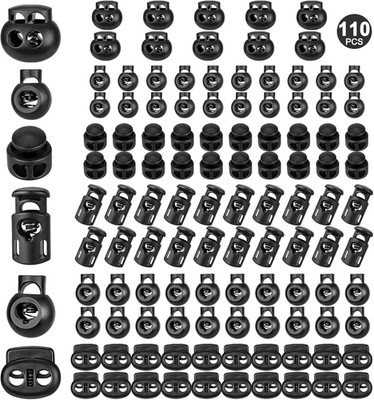 ZUSHALLMY 110Pcs Upgraded Plastic Cord Lock,Cord Locks for Drawstrings, Draw Str