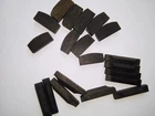 5 PCs Ebony Saddle and 5 PCs Ebony Nuts Violin Parts