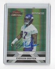 Everson Griffen 2010 Panini Threads Rookie #231 Silver Auto #’d /499 Vikings Rc